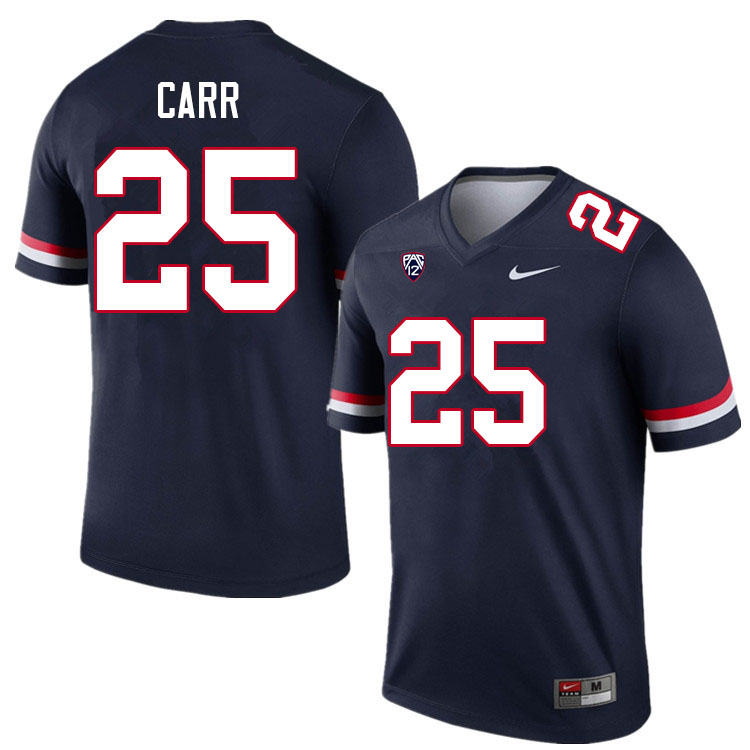 Men #25 Javione Carr Arizona Wildcats College Football Jerseys Sale-Navy - Click Image to Close